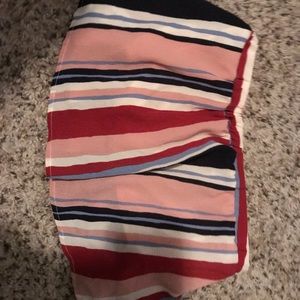 Flowy multicolor tube top